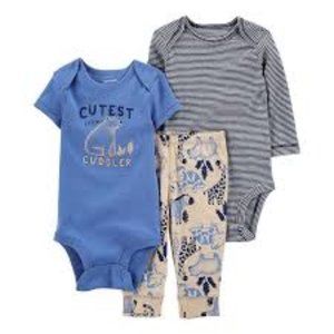 6 mo. Baby Carter's 3-Piece Bodysuit & Pants Set